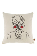 Zusss - Kussen Vrouw - 45x45cm - Peper En Zout