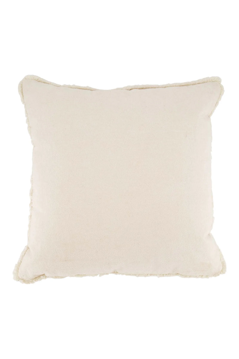 Zusss - Kussen Velvet Hartjes 45x45cm - Offwhite