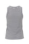 Zusss - Singlet met streep structuur - Off white/Navy