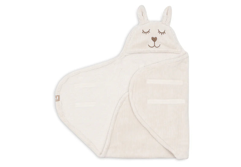 Jollein - Wikkeldeken Bunny Cloudy Rib - Oatmeal