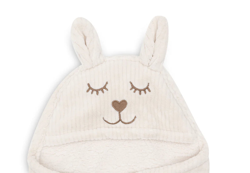 Jollein - Wikkeldeken Bunny Cloudy Rib - Oatmeal