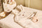 Jollein - Wikkeldeken Bunny Cloudy Rib - Oatmeal