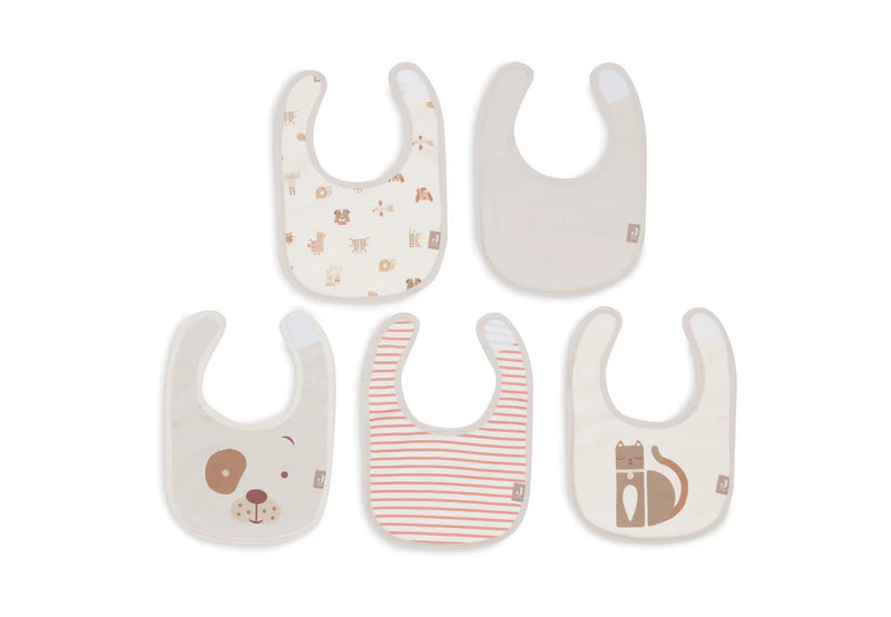 Jollein - Slab waterproof - 5 Pack - Animal Friends