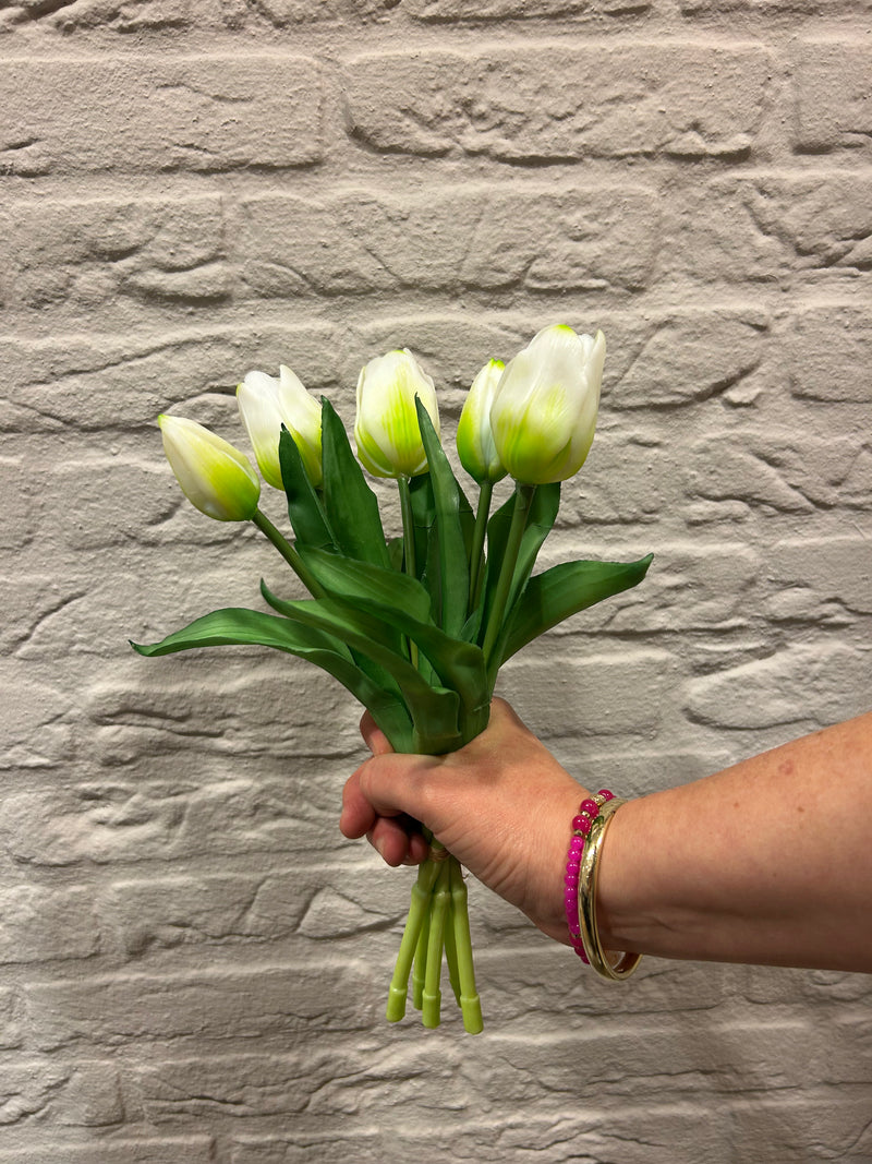 Tulpen Bos - Middel - Wit