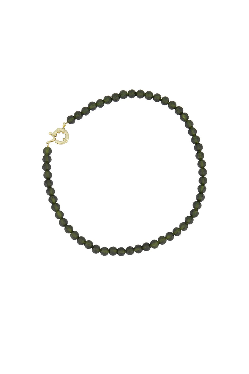 Zusss - Kralen Ketting - Moss Green