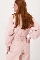 Zusss - Wide Leg Jeans Gekleurd - Roze