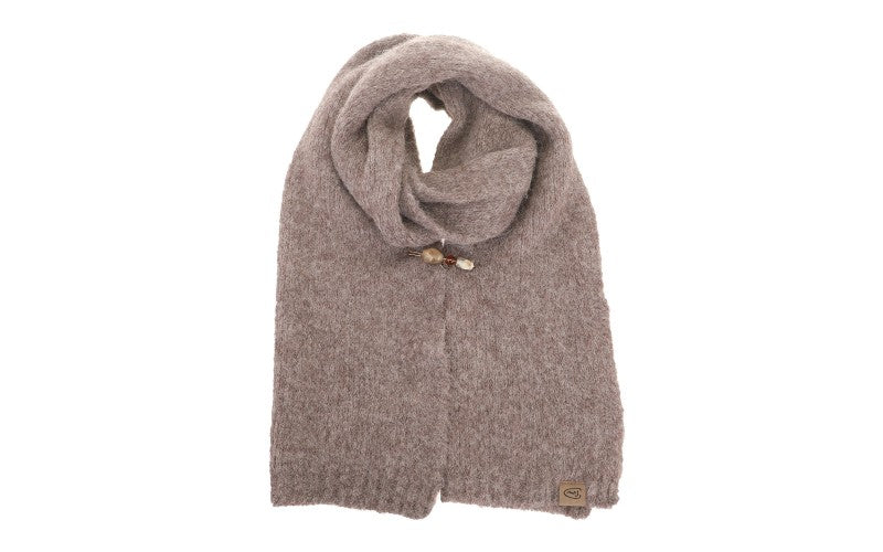 Hippe Warme zachte Sjaal - Dark taupe - Arosa