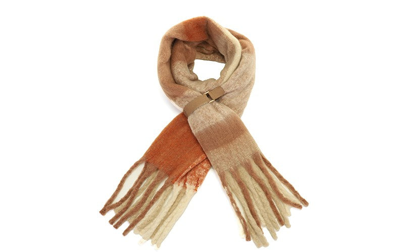 Hippe Warme zachte Sjaal - Khaki  - Mont Blanc