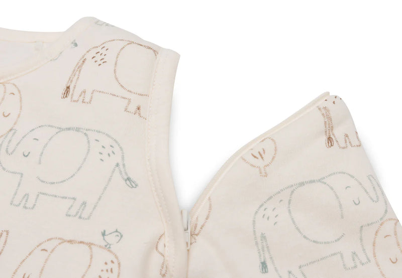 Jollein - Slaapzak met afritsbare mouwen - 70cm - Elephant Tales