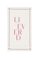 Zusss - Servetten - Lieverd Wit/ Donkerrood