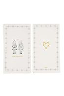 Zusss - Servetten - Notenkrakers Kerstknuffel Wit/ Donkergroen