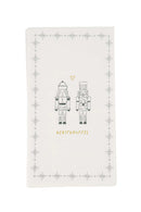 Zusss - Servetten - Notenkrakers Kerstknuffel Wit/ Donkergroen