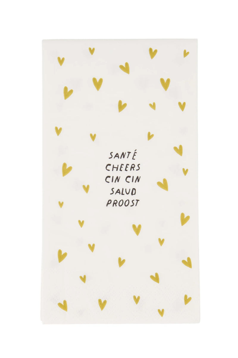 Zusss - Servetten - Santé Wit/ Goud