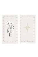 Zusss - Servetten - Sparkle Wit/ Donkerblauw