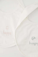 Zusss Set van 2 Slabbetjes Wit