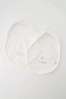 Zusss Set van 2 Slabbetjes Wit