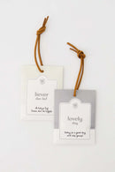 Zusss Set van 2 Geurzakjes Liever dan lief lovely day off Wit/ Grijsblauw