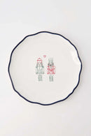 Zusss Serveerschaal Notenkraker Wit/ Donkerblauw