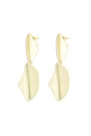 Zusss - Oorbellen met blad vorm - Goud