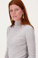 Zusss - Oorbellen met blad vorm - Goud