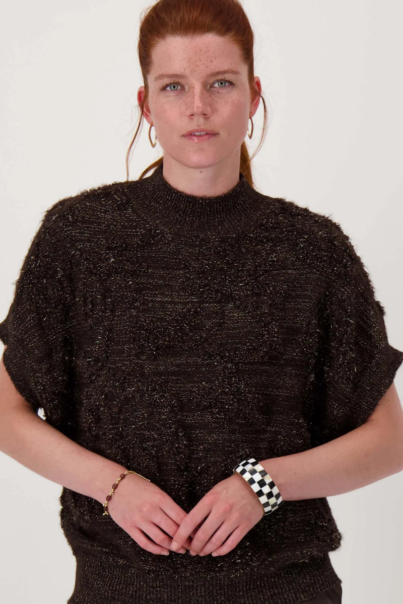 Zusss - Brede blok armband - Zwart