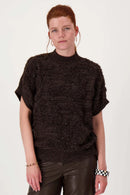 Zusss - Brede blok armband - Zwart