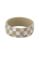 Zusss - Brede blok armband - Off white