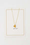 Zusss Ansichtkaart Ketting Hartje - Jij bent goud - Wit/Goud