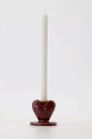 Zusss - Kandelaartje Keramiek Hartje Klein - Rood