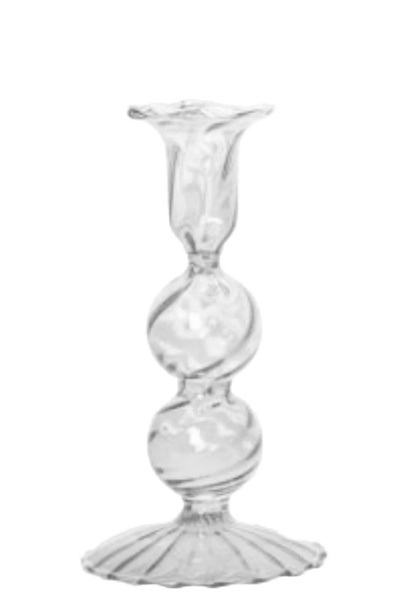 Zusss - Kandelaar Glas Bolling L - Transparant