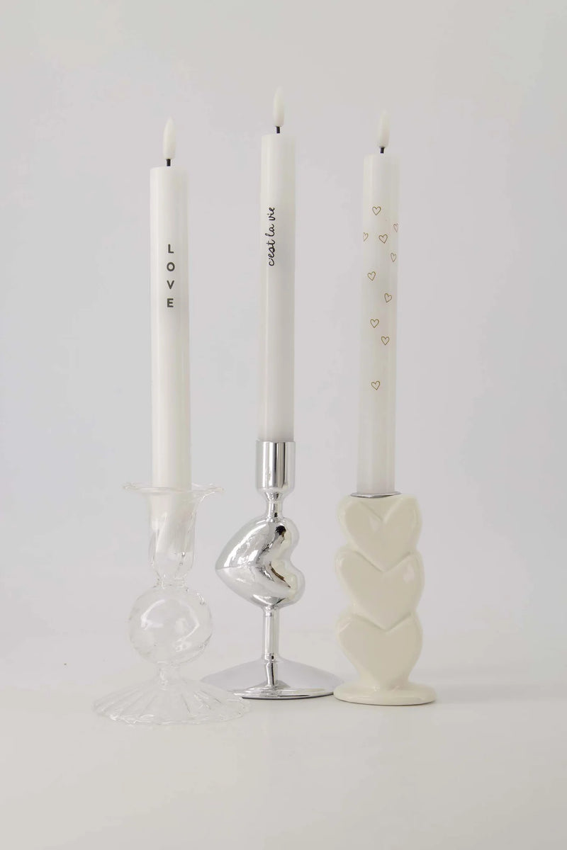 Zusss - Kandelaar Glas Bolling M - transparant