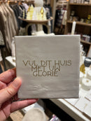 Tegeltje - Vul dit huis met Uw glorie - Wit/goud