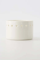 Zusss - Waxinelichthouder Keramiek Hart/Ster - Wit