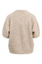 Zusss - Boucle trui met ronde hals - Beige