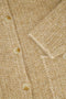Zusss - Jacquard vest met visgraat structuur - Beige