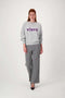 Zusss - Trui met ingebreid detail - Vivre - grijs / mid purple