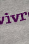 Zusss - Trui met ingebreid detail - Vivre - grijs / mid purple