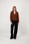 Zusss - Wikkel trui in Fluffy garen - Mid brown