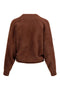 Zusss - Wikkel trui in Fluffy garen - Mid brown