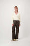 Zusss - Wikkel trui in Fluffy garen - Off White