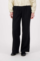 Zusss - Broek Met Plooien Zwart