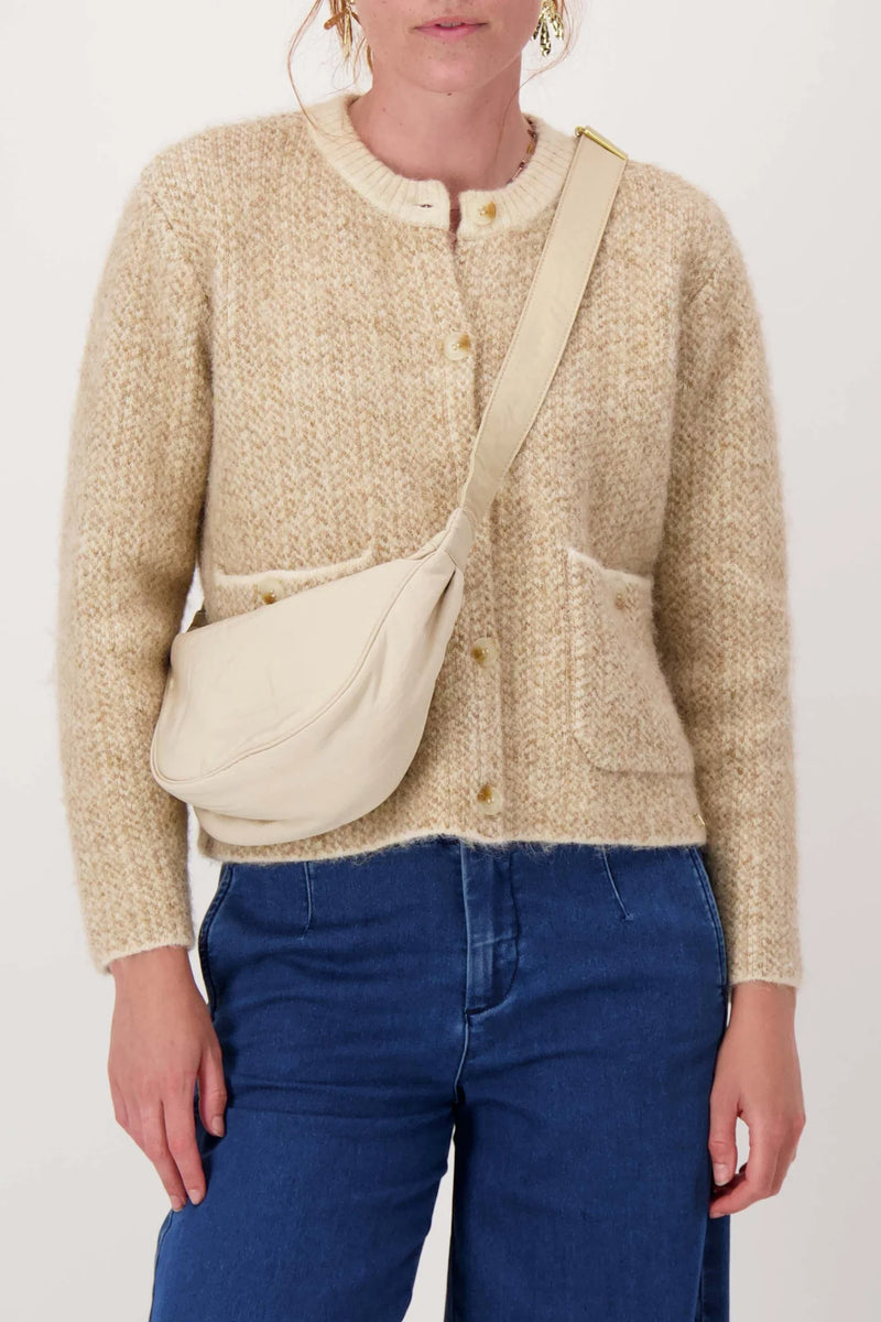 Zusss - Nylon fanny pack - Beige