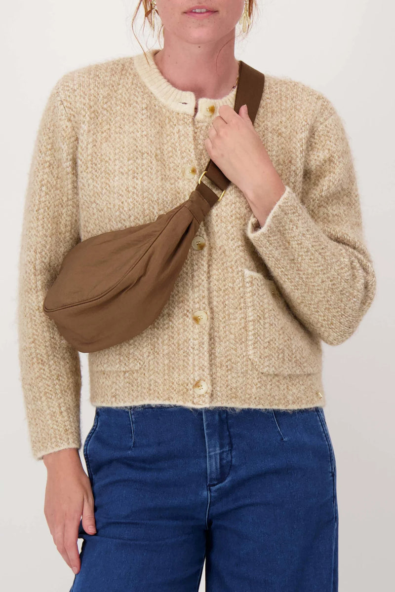 Zusss - Nylon fanny pack - Chocoladebruin