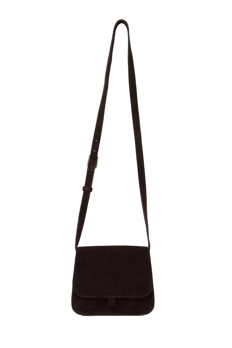 Zusss - Suède Schoudertas Chocladebruin