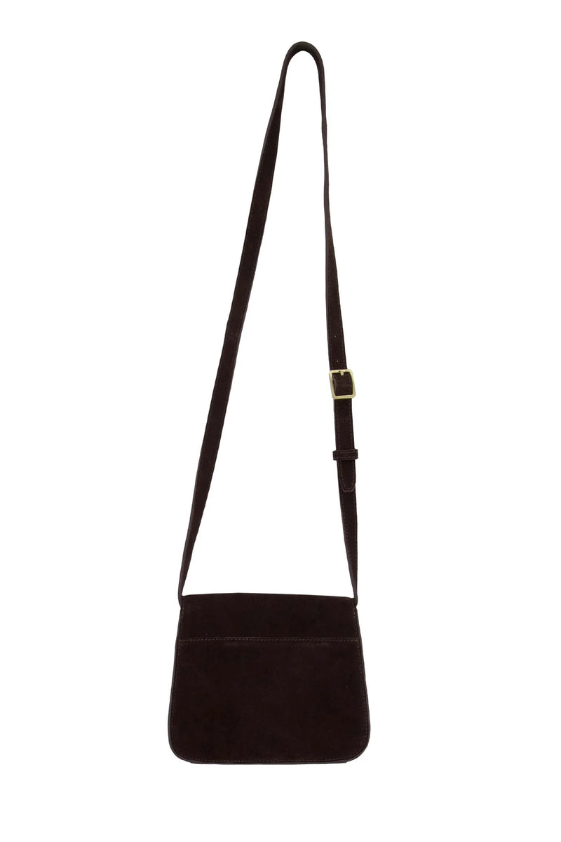 Zusss - Suède Schoudertas Chocladebruin