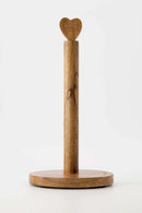 Zusss - Keukenrolhouder hout hartje - Naturel
