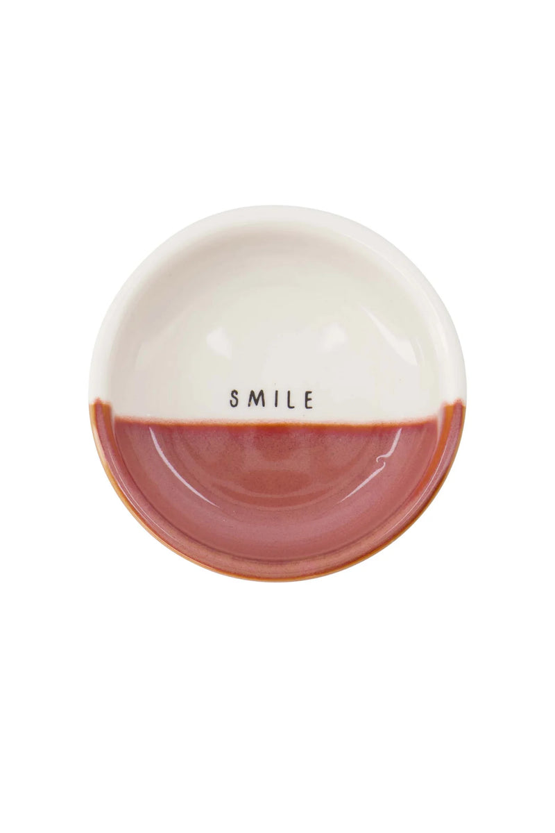 Zusss - Dipschaaltje Smile - wit/burgundy