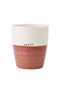 Zusss - Koffiemok Happy - Wit/Burgundy