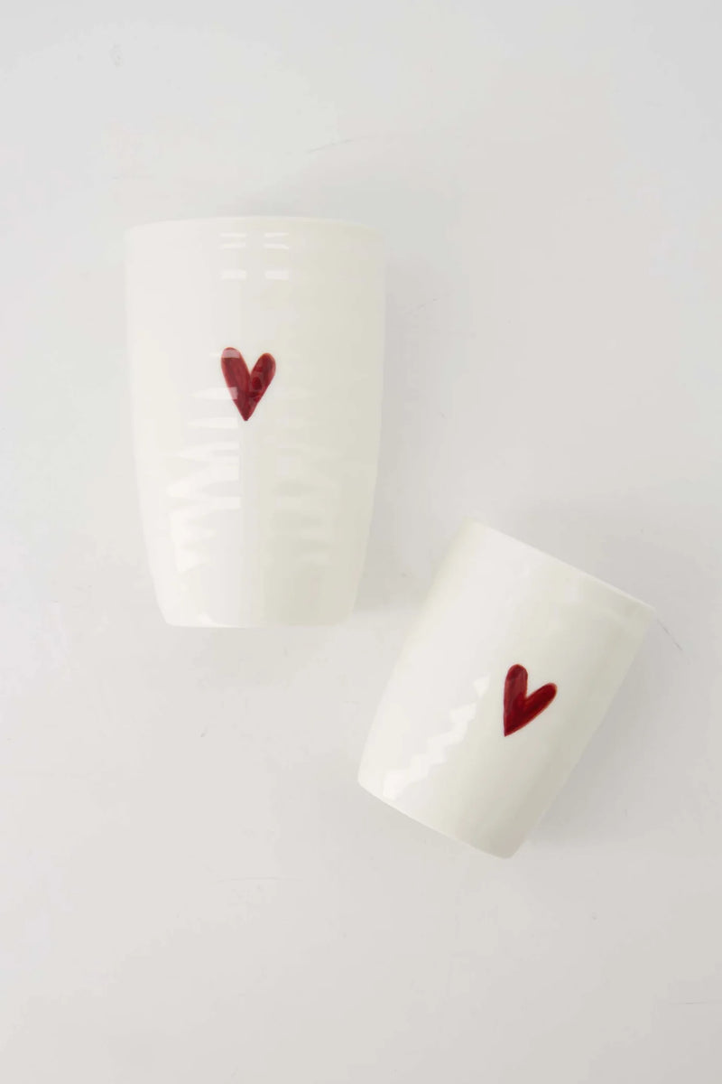 Zusss - Mok L Hartje - Wit/Rood