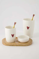 Zusss - Mok L Hartje - Wit/Rood